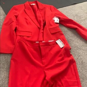 Red Nine West pant suit